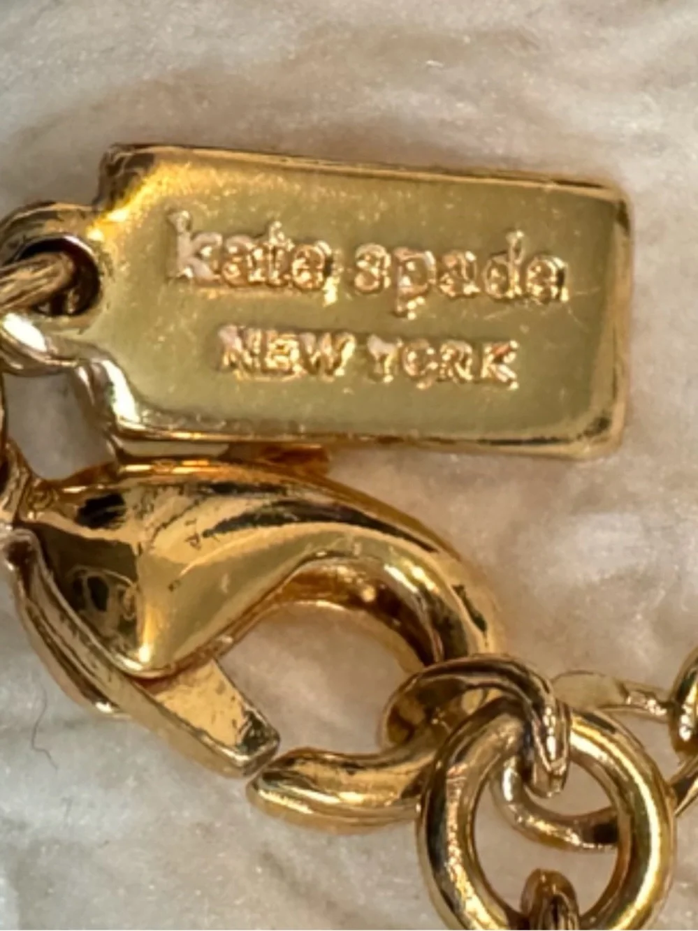 Kate Spade New York Green Statement Necklace Gold Tone Bib Necklace